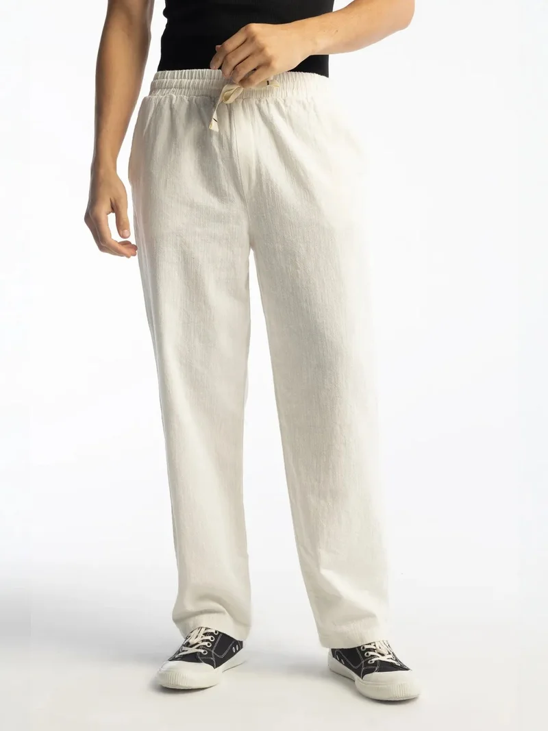 Giesto GIESTO Straight Leg Pants with Drawstring Waist